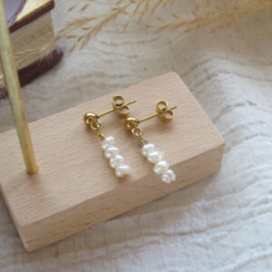 Triple Seed Pearl EARRINGS