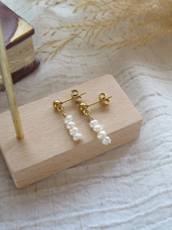 Triple Seed Pearl EARRINGS