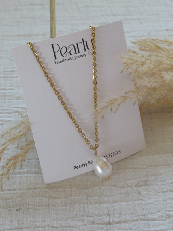 Single Pearl Necklace - Image 2