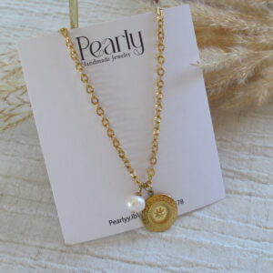 Coin Pearl Necklace ORIGINAL NECKLACE .