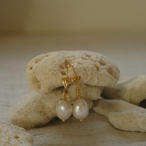 Shell Pearl Hoops